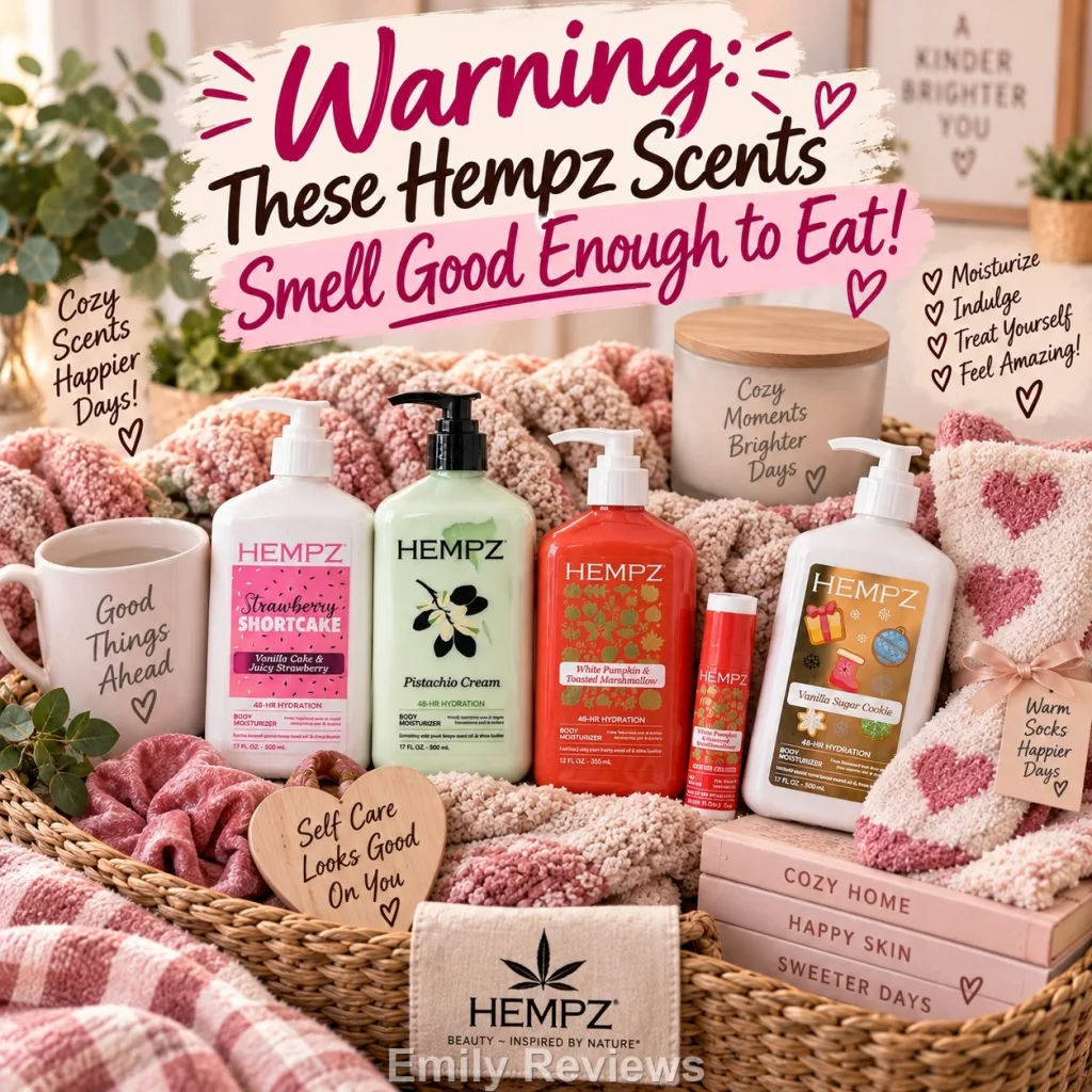 Hempz Gourmand Body Lotion Review: 4 Delicious Scents That Smell Good Enough to Eat Hempz review, Hempz lotion review, Hempz body lotion, Hempz Strawberry Shortcake lotion, Hempz White Pumpkin Toasted Marshmallow, Hempz Vanilla Sugar Cookie, Hempz Pistachio Cream, Hempz gourmand scents, Hempz gourmand lotion, best smelling Hempz lotion, hemp seed oil body lotion, moisturizing body lotion, dessert scented body lotion, gourmand body care, sweet scented body lotion, fall body lotion, pistachio body lotion, strawberry body lotion, vanilla body lotion, Hempz lip balm